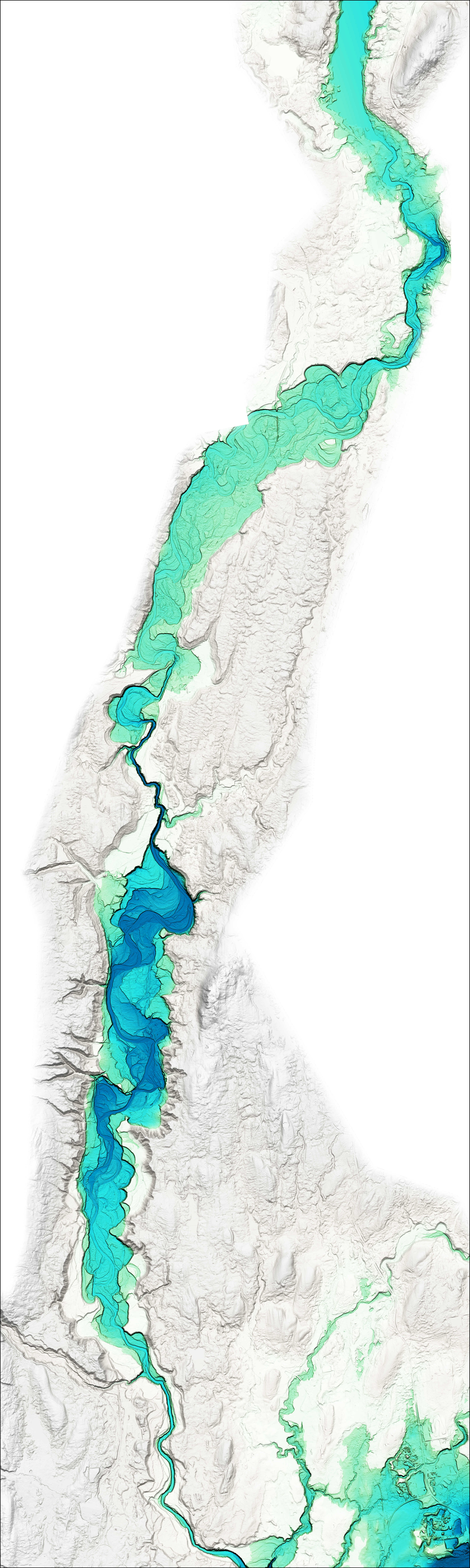 Relative Earth Model (REM) of the Cowichan River Corridor in BC.